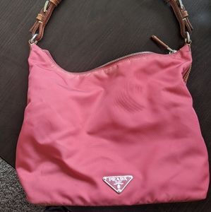 PRADA Cloth Pink Shoulder bag